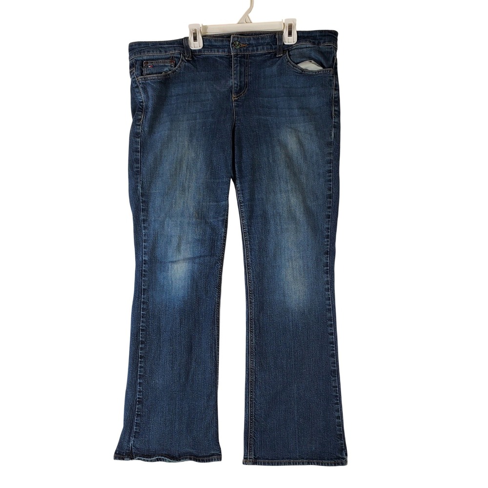 Tommy Hilfiger Freedom Boot Jeans Womens 16S Blue Denim Bootcut Medium Wash